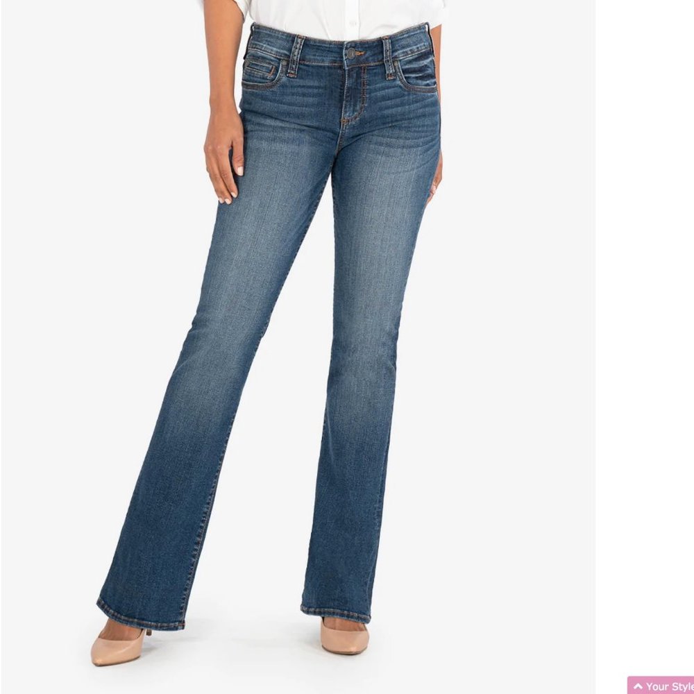 ❌ SOLD ❌Kut From The Kloth Sz 8 Natalie Mid Rise Bootcut Jeans - Picture 2 of 11